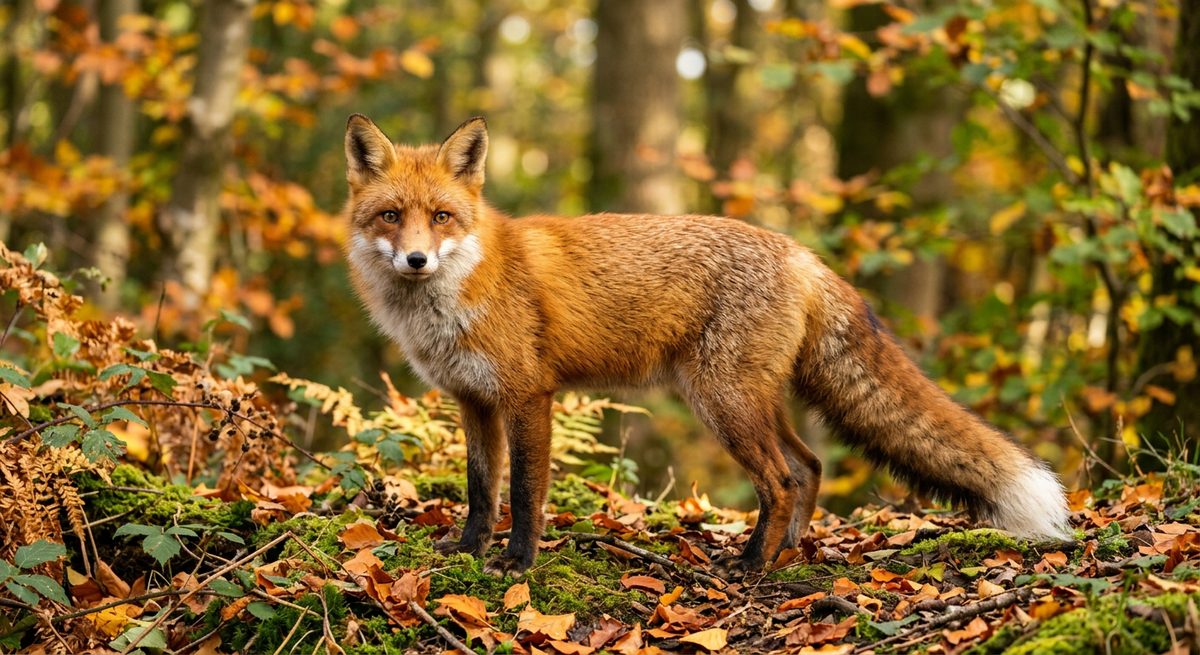 Red fox generated free in Adobe Firefly, 1408x768 pixels, photorealistic