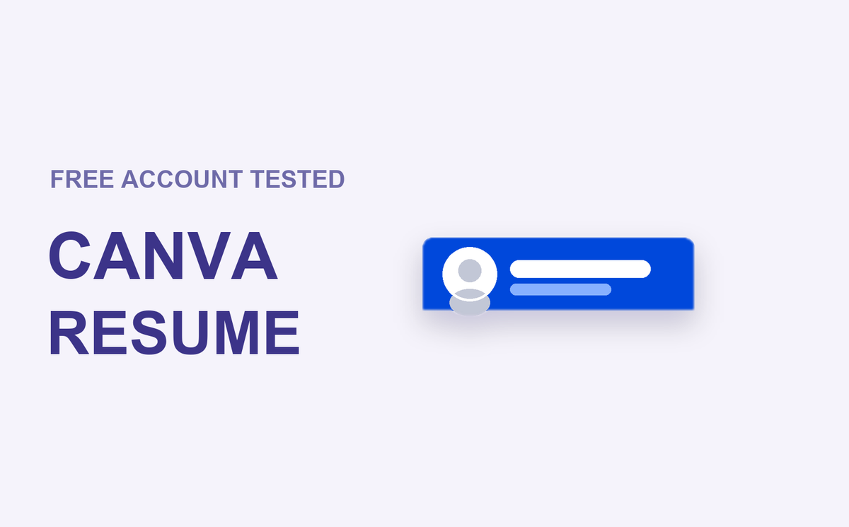 canva resume guide cover